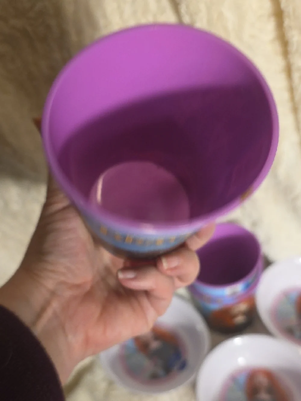Disney Pixar Princess Merida Set Of 3 Party Bowls With 4 Cups